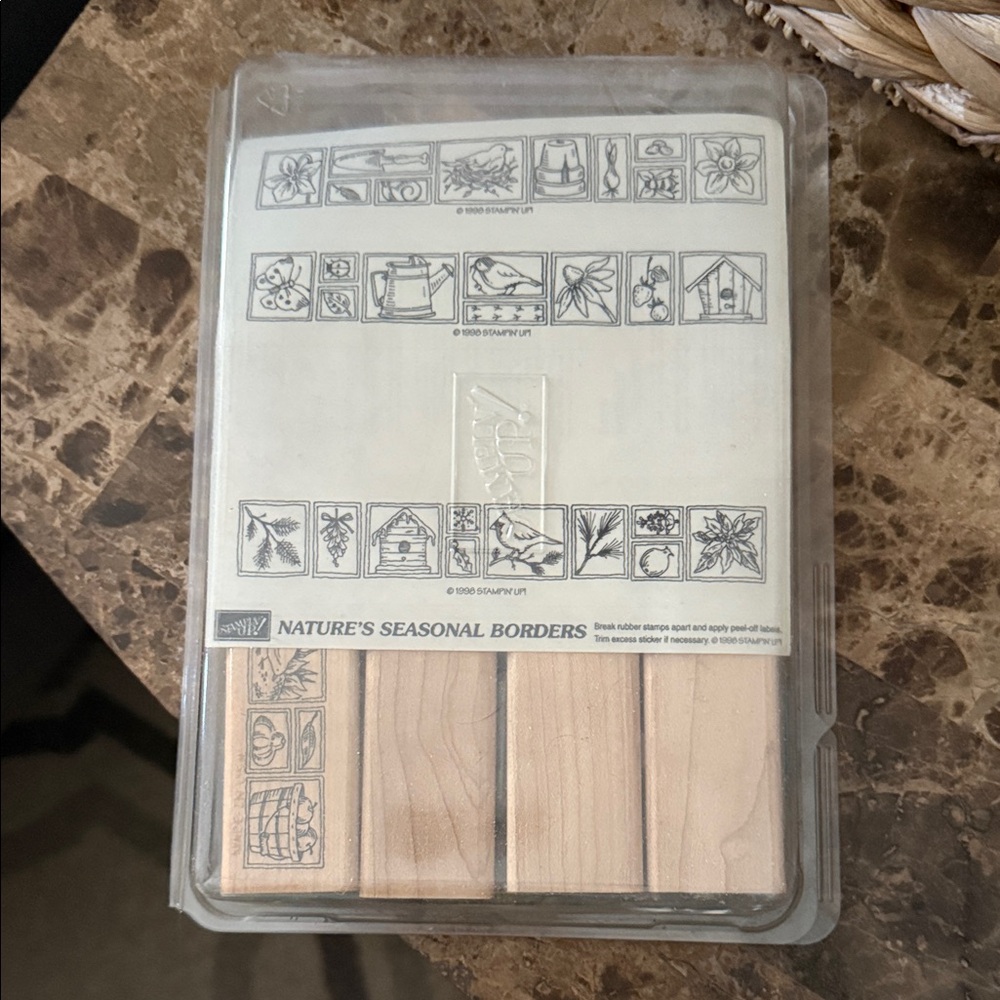 Stampin' Up! Nature's Borders rubber Stamp Set never used. New. Retired.